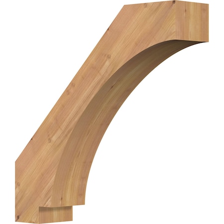 Ekena Millwork 5 1/2"W x 24"D x 24"H Imperial Smooth Knee Brace, Western Red Cedar BRC06X24X24IMP00SWR